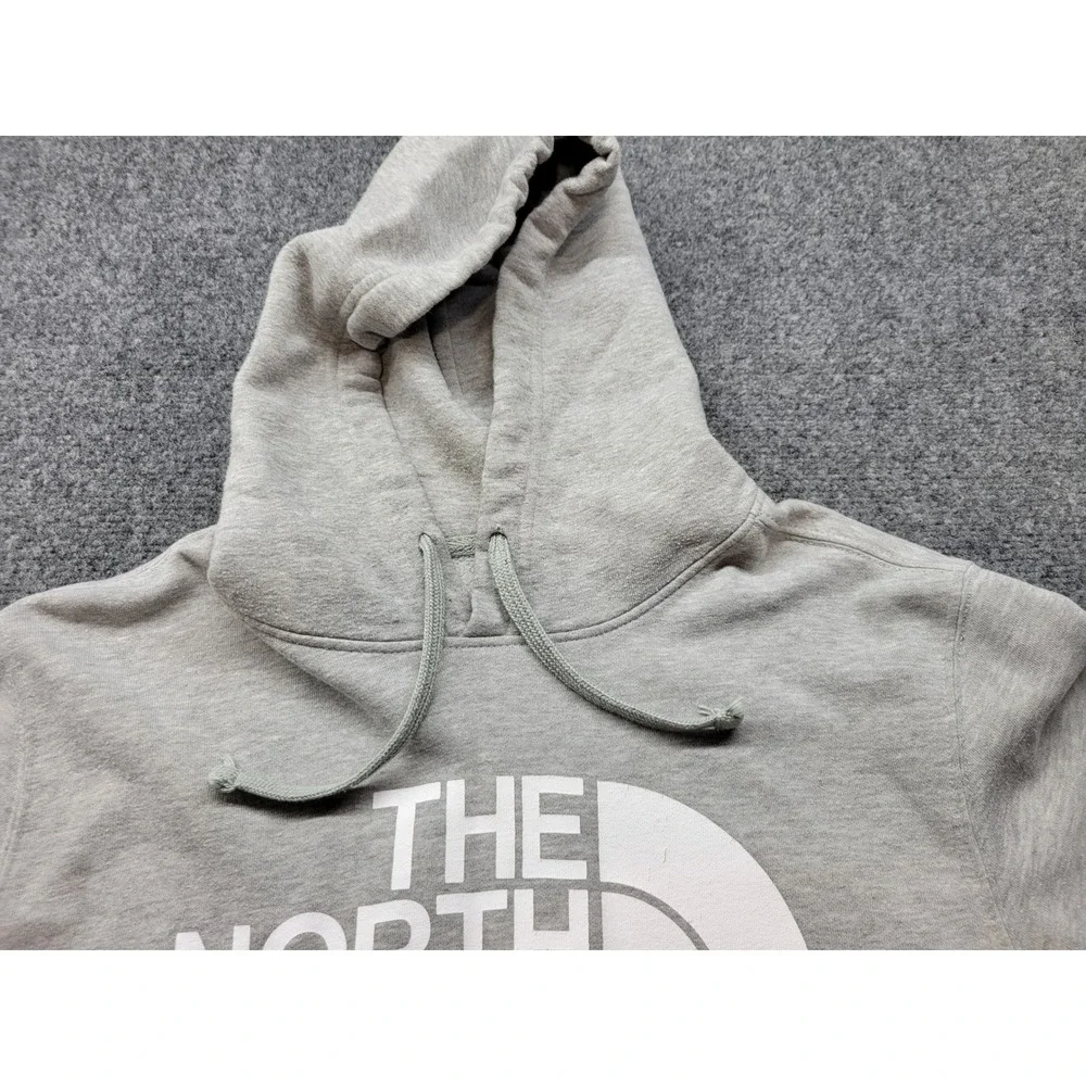 The North Face Mens Gray Half Dome Logo Pullover Hoodie Large A4QQO